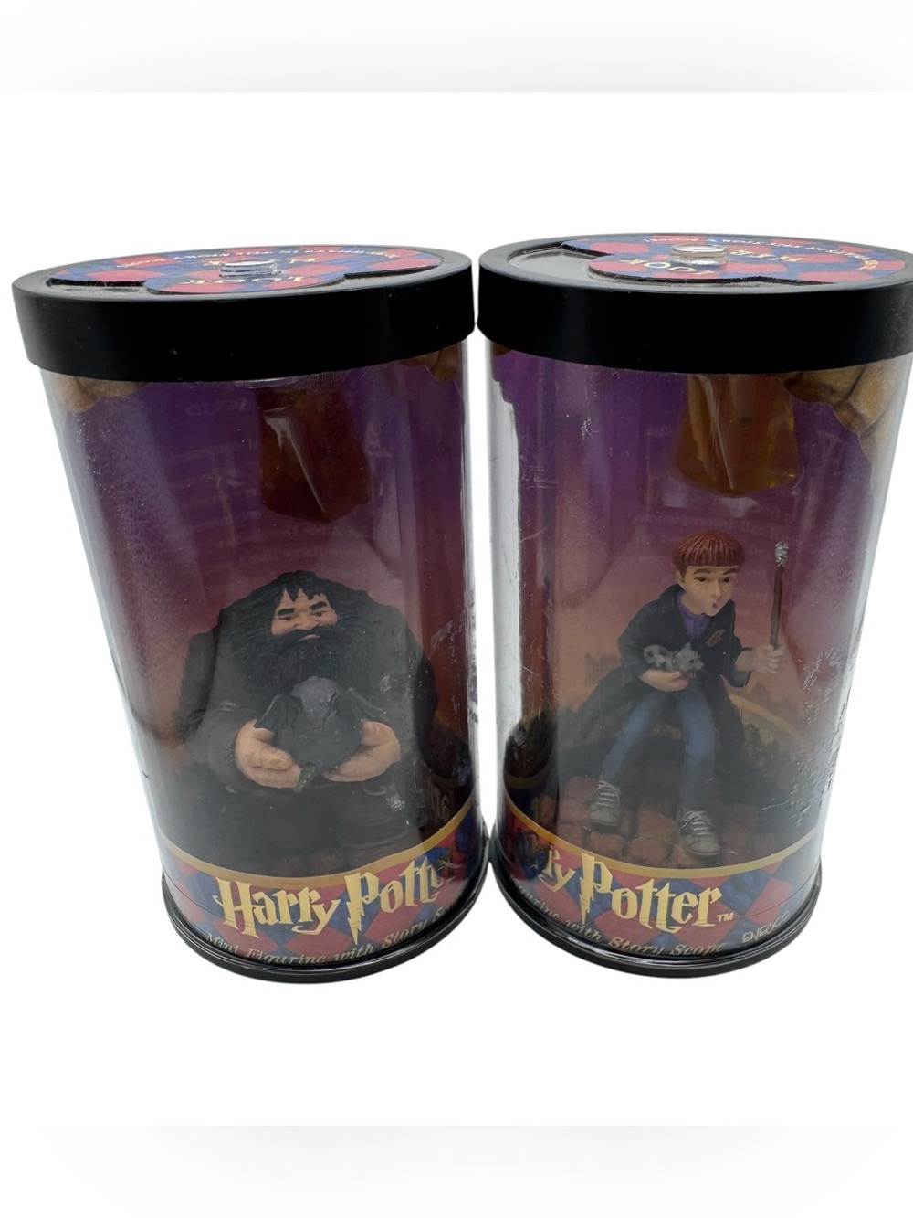 Enesco Harry Potter Hero Series Ron Weasley Hagrid Action Figures Sealed 2000